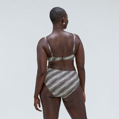 The High-Rise Hipster Bottom |  Black / Canvas
