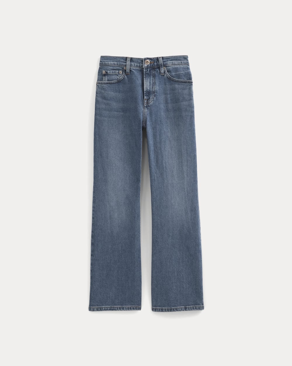 High-Rise Kick Flare Jean | Washed Indigo