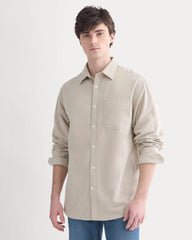 Lightweight Oversized Oxford | Chinchilla Chambray