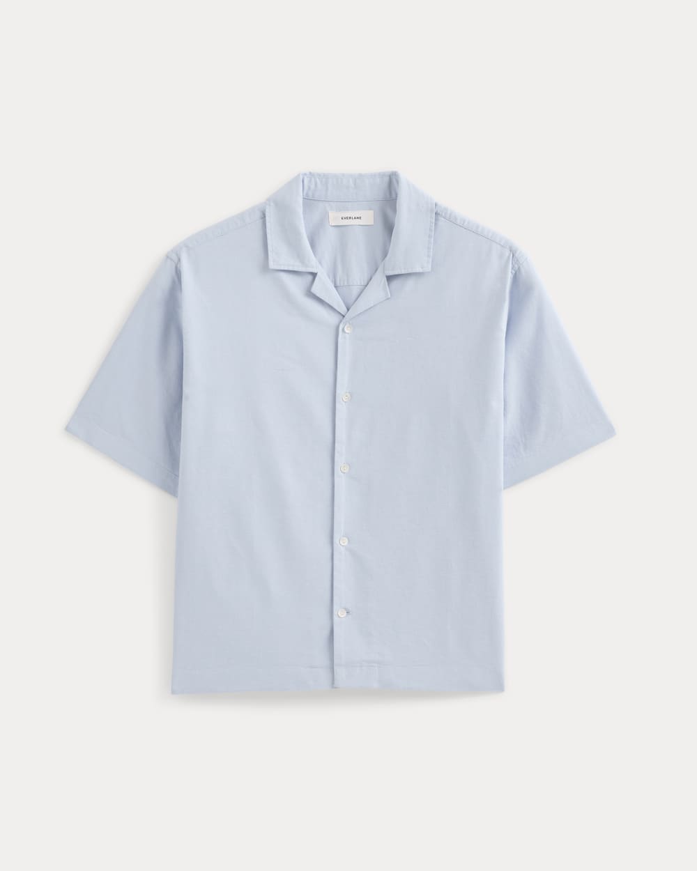 Cropped Resort Shirt | Light Blue