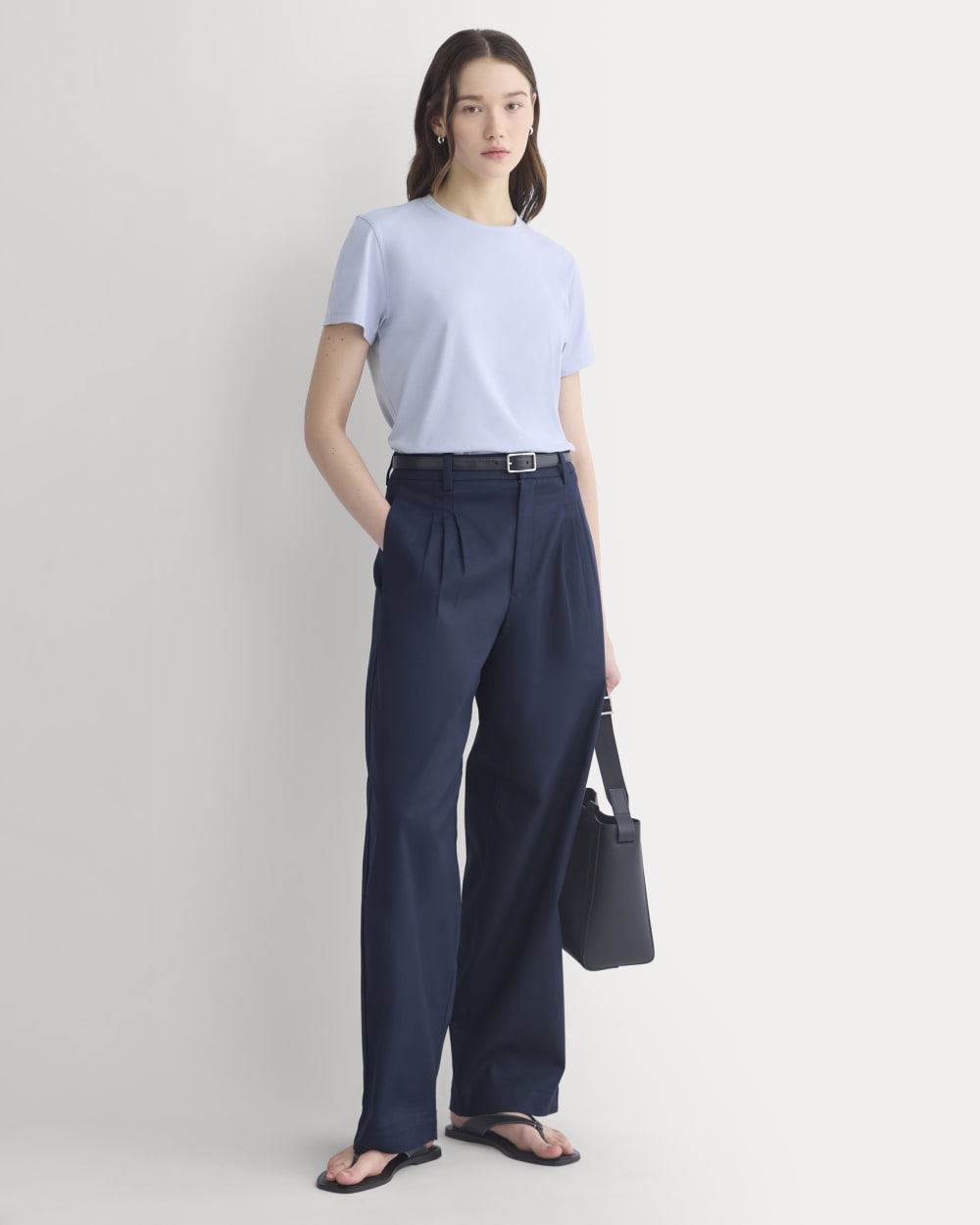 The Box-Cut Tee in Essential Cotton | Aleutian | No Pocket