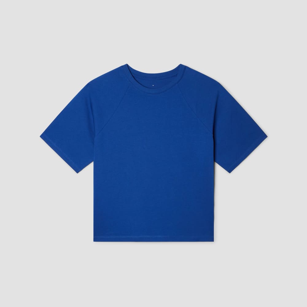 The Organic Cotton Raglan Tee | Mazarine Blue
