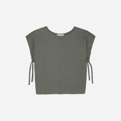 The Drawstring Tunic | Pewter Green