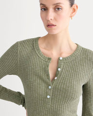 The Cozy Rib Henley | Kalamata