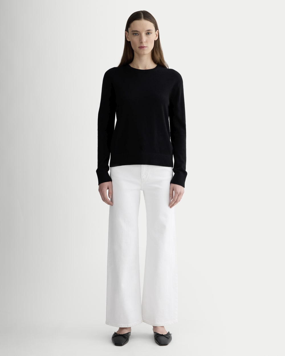 The Classic Crew in Cashmere | Black