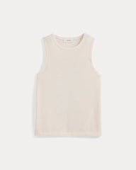 Textured Knit Tank | Bone