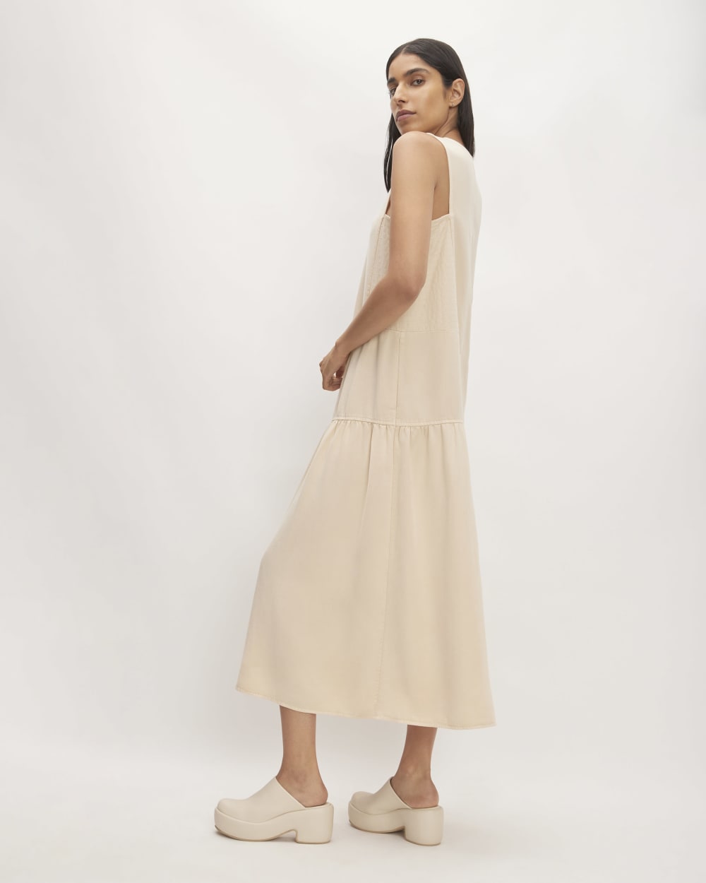 The TENCEL™ V-Neck Dress | Whisper Pink