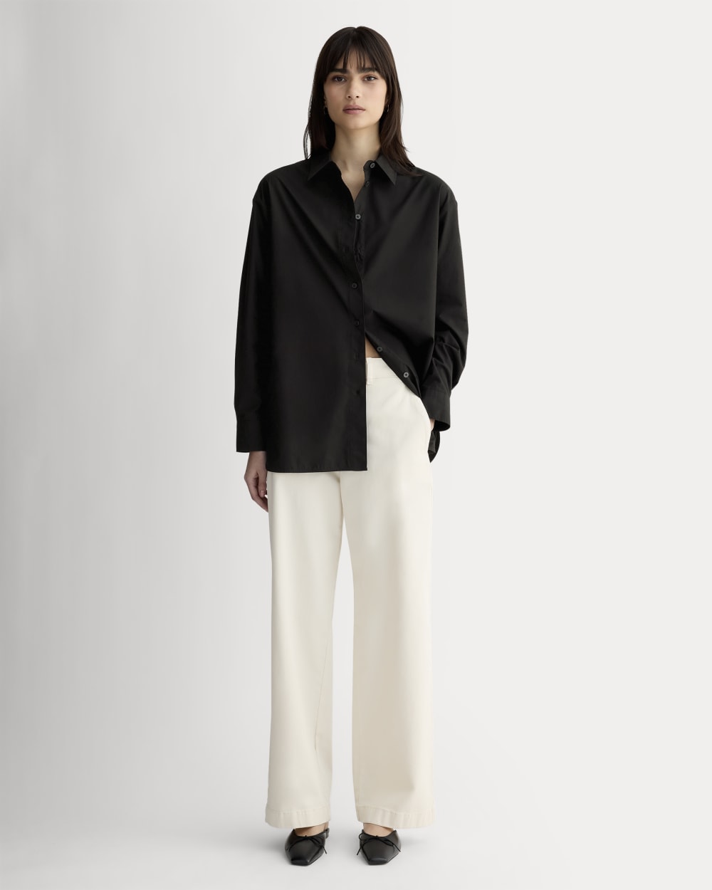 The Boyfriend Shirt in Ultrasoft Cotton | Black