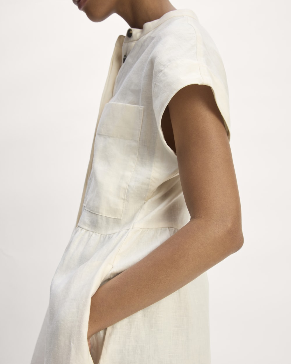The Craft Dress in Linen | Bone