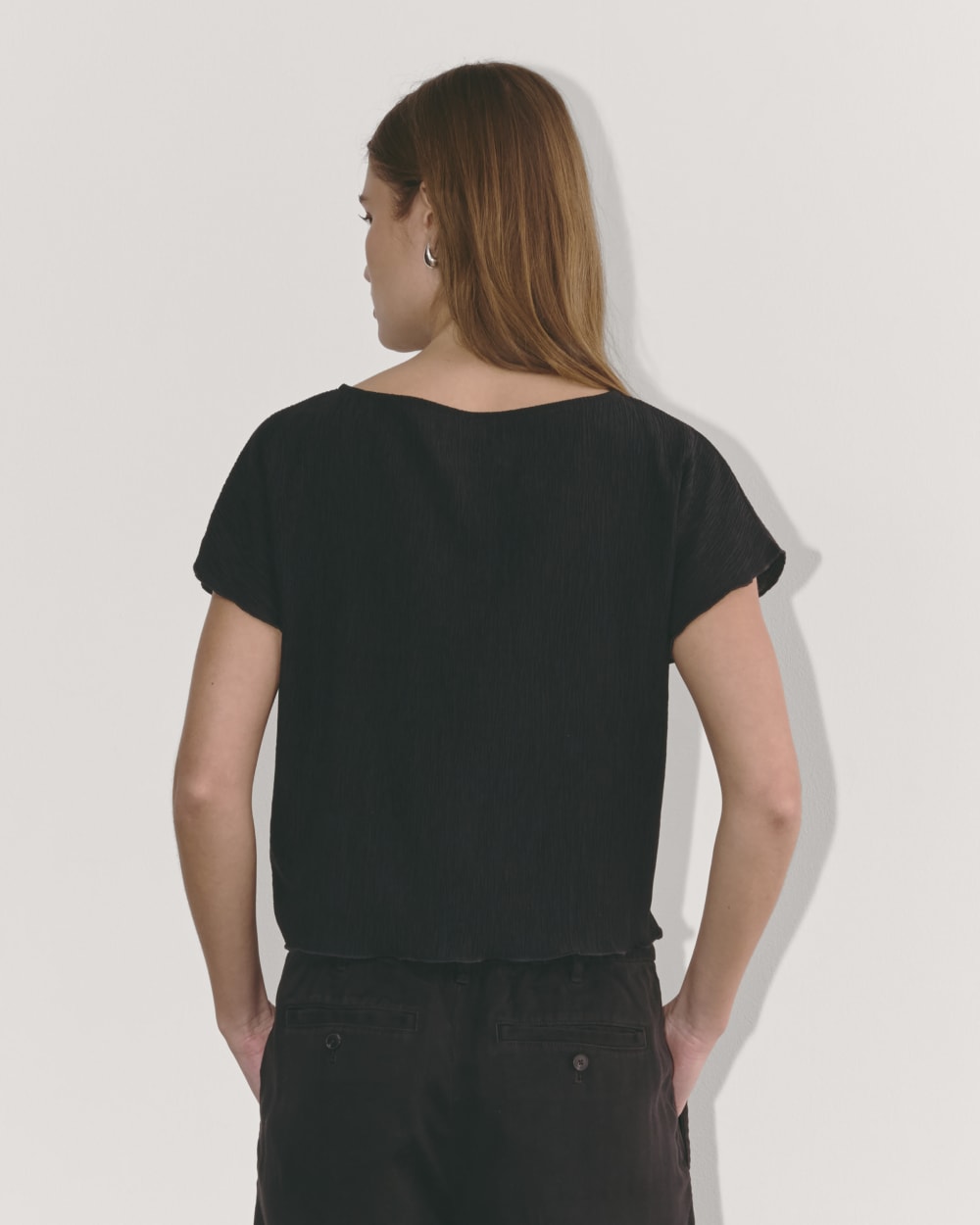 The Crinkle Top | Black