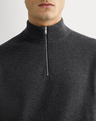 The No-Sweat Quarter-Zip | Heathered Ash