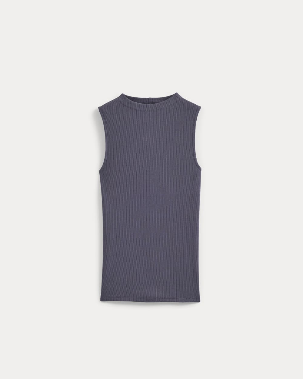 The Luxe Rib Funnel-Neck Tank | Graystone