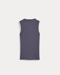 The Luxe Rib Funnel-Neck Tank | Graystone