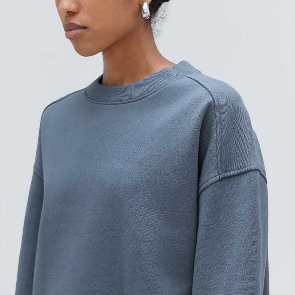 The Track Oversized Crew | Faded Blue