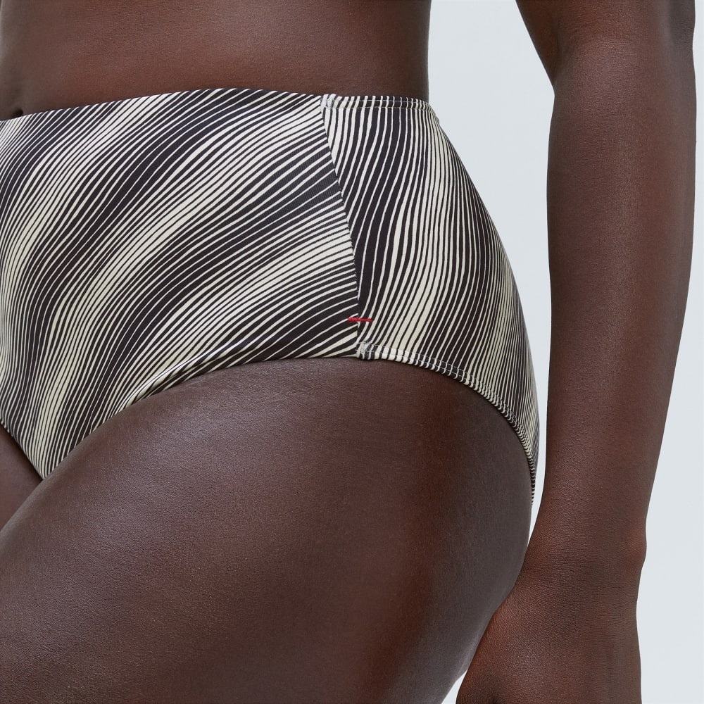 The High-Rise Hipster Bottom |  Black / Canvas