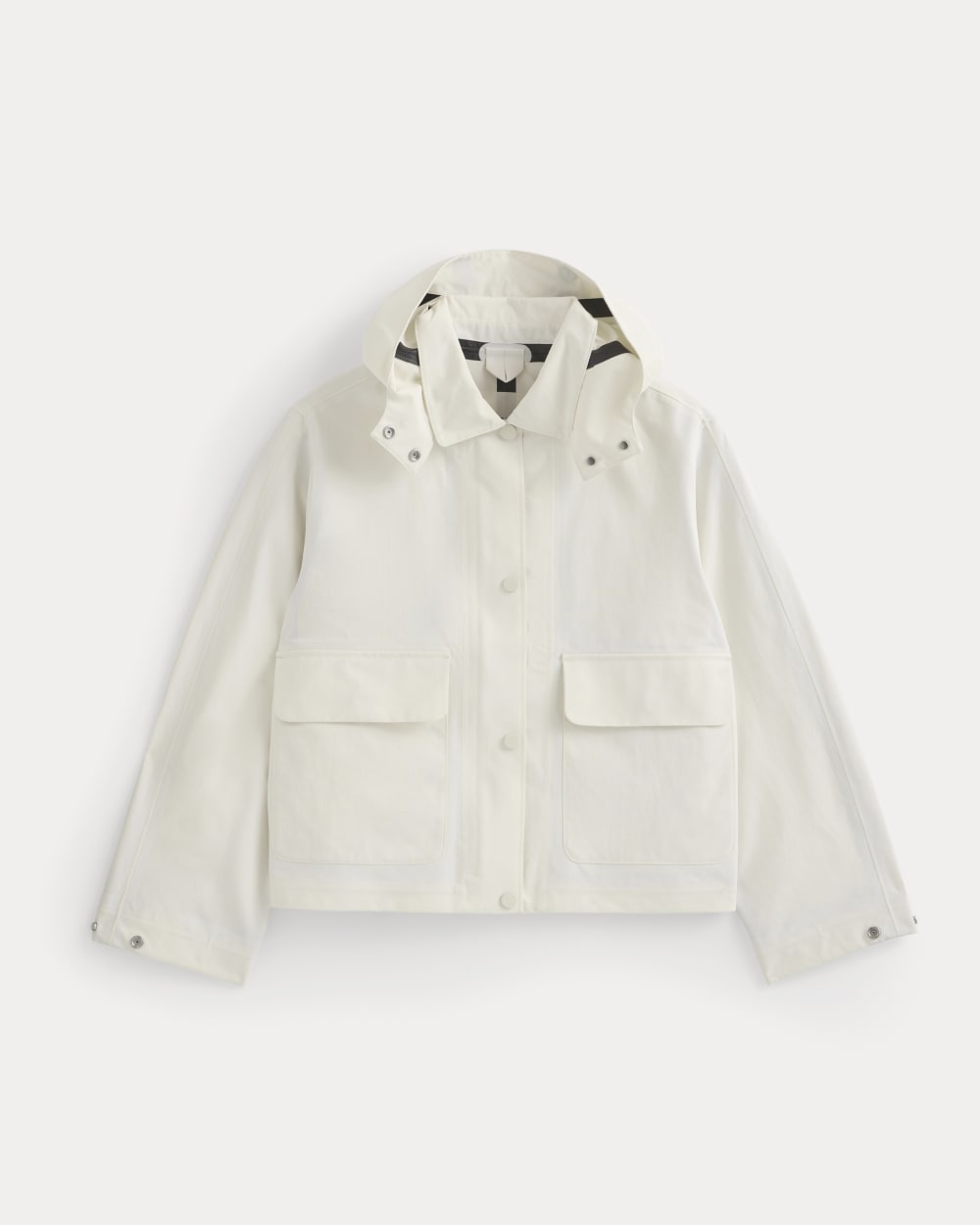 Re:Cycled Nylon Barrel Jacket | Bone