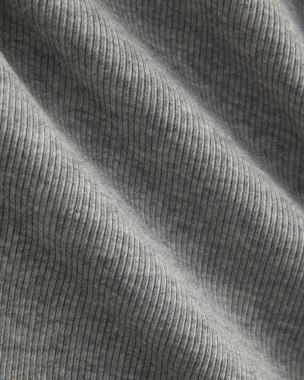 Luxe Rib Button-Up Top | Heathered Light Grey