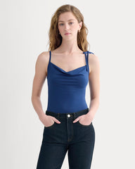 Tie-Shoulder Tank | Estate Blue