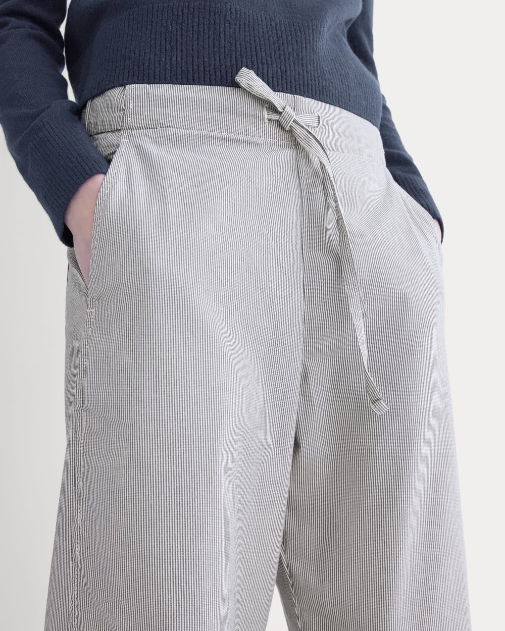 The Easy Barrel Pant | Canvas Tan / Navy
