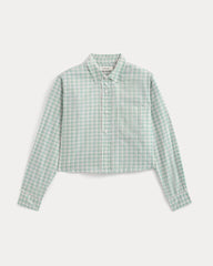 The Way-Short Shirt in Silky Cotton | Gray Mist