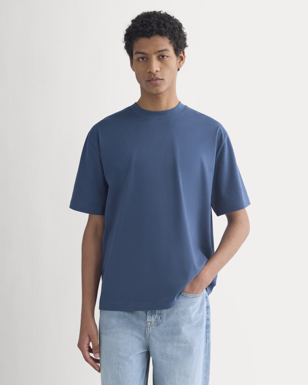 Archive Relaxed-Fit Cotton Crew | Midnight Navy
