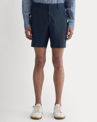 The 7" Linen Trouser Short | Navy