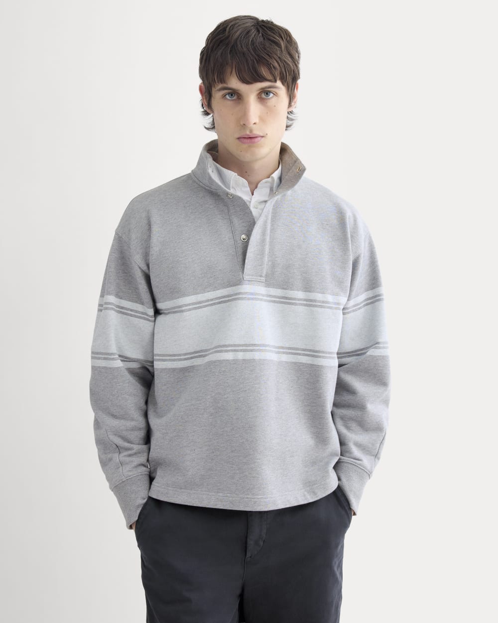 Off-Duty Terry Pullover | Vintage Heather Grey / Bone