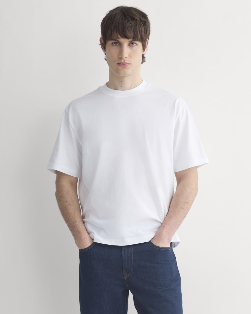 Archive Relaxed-Fit Cotton Crew | White