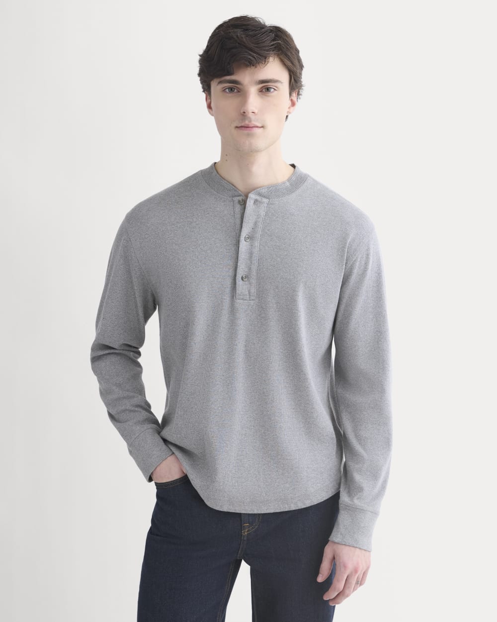 Vintage Rib Henley | Vintage Heather Grey