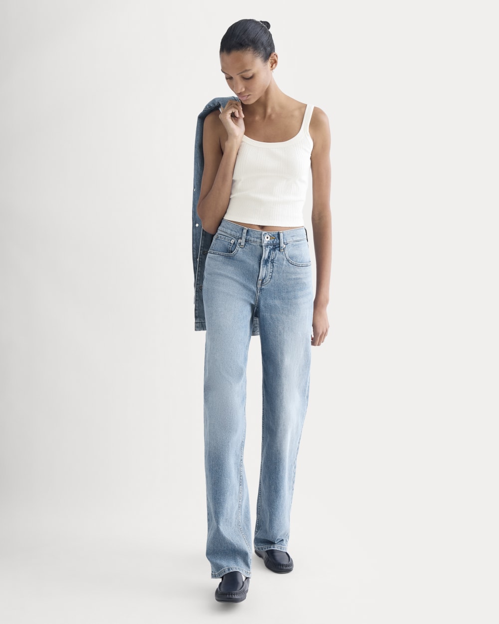 The Column Jean | Vintage Light Indigo | 33" Inseam