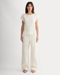 The Muscle Top in Linen | Bone