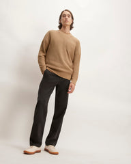 The No-Sweat Ribbed Crew | Tiger's Eye