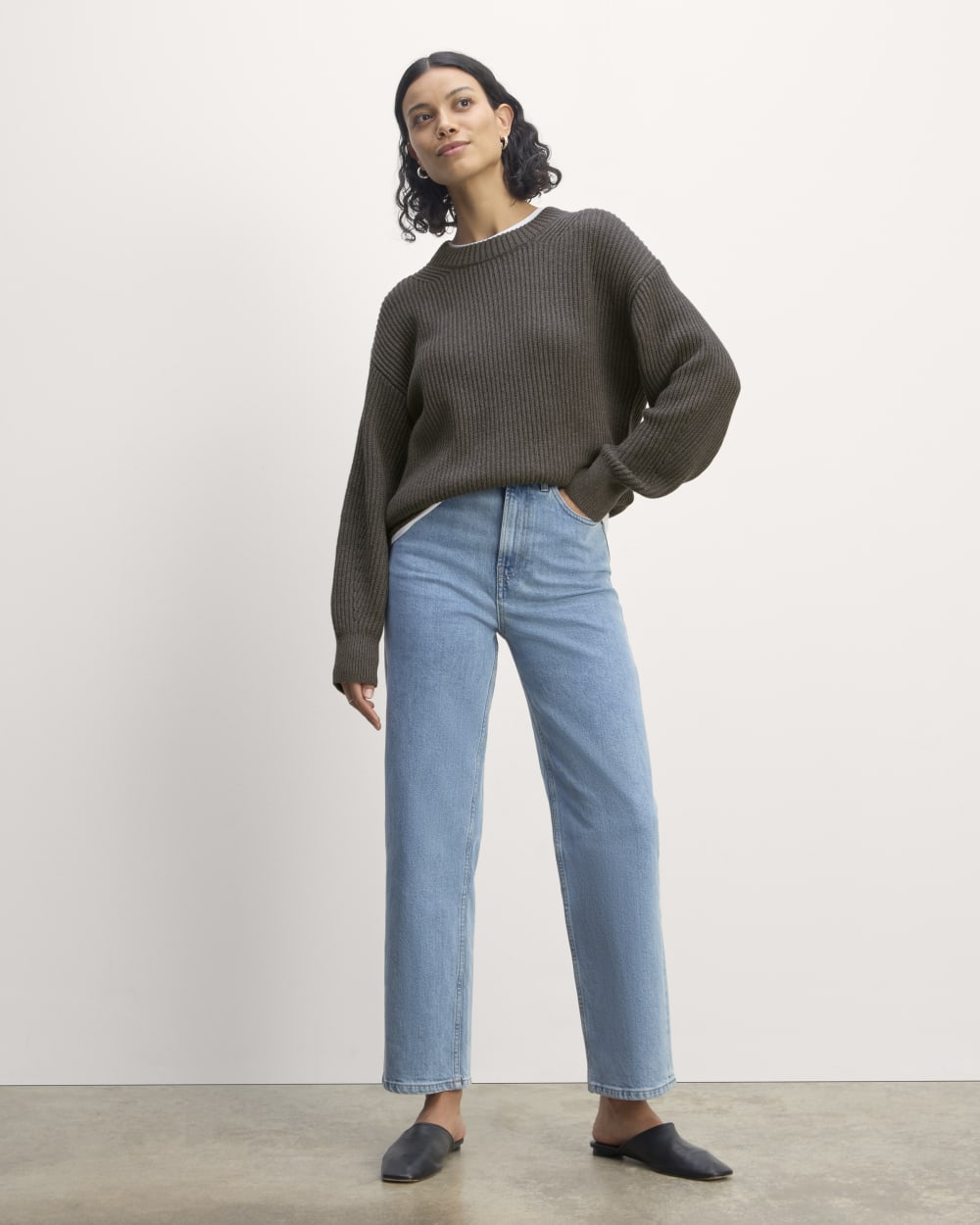 The Cocoon Crew in Everyday Cotton | Heathered Charcoal