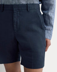 The 7" Linen Trouser Short | Navy
