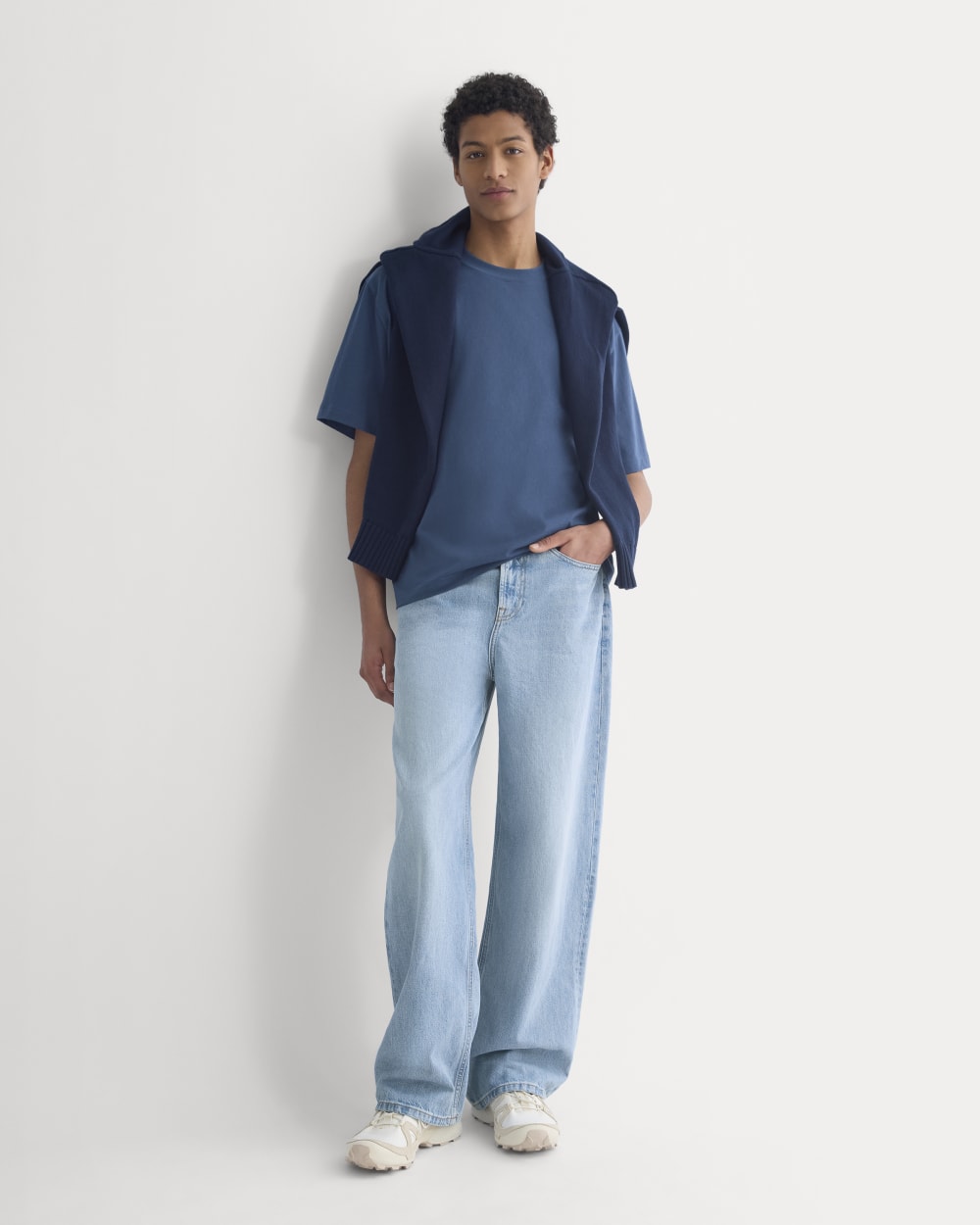 Archive Relaxed-Fit Cotton Crew | Midnight Navy
