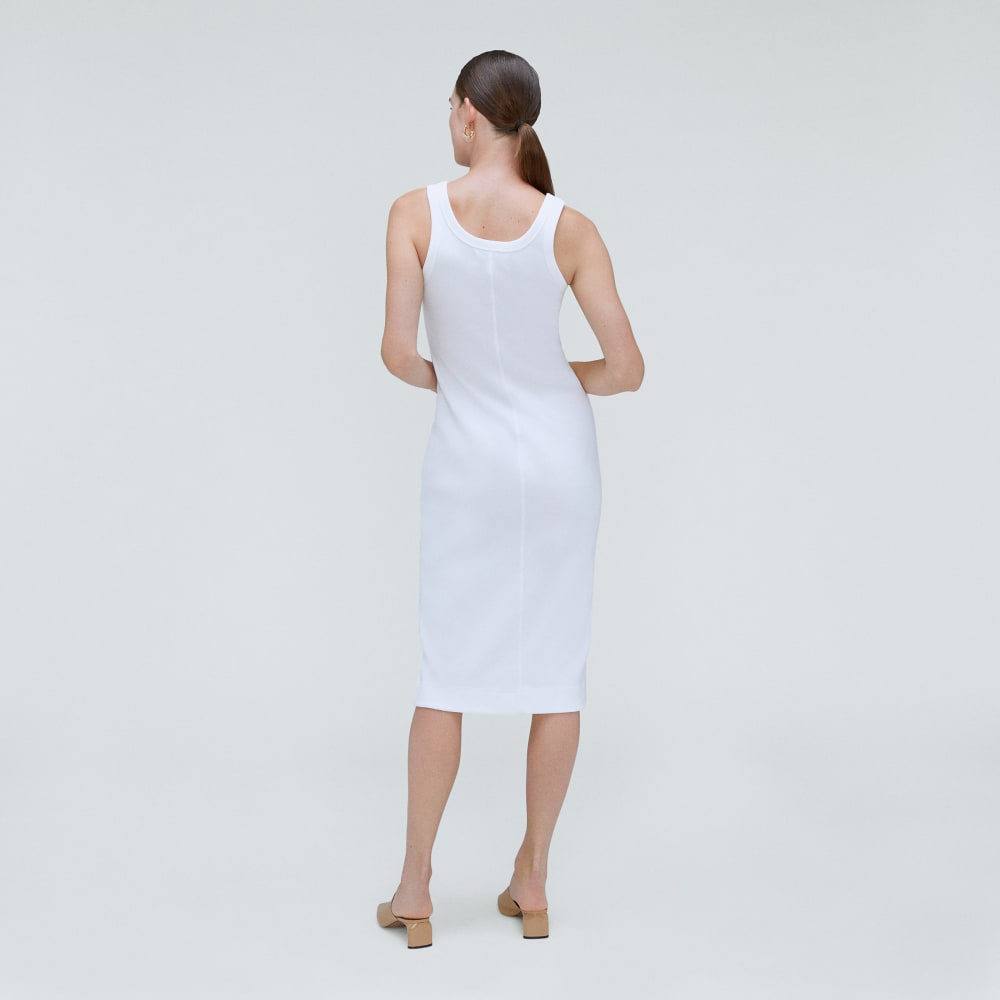 The '90s Rib Dress | White