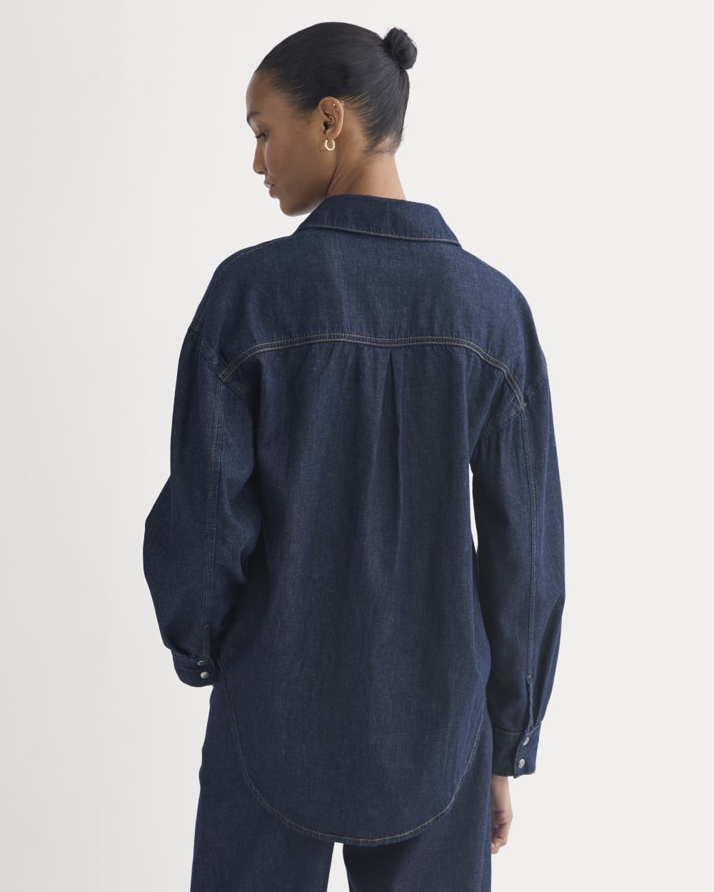 Everlane x Elena Bonvicini Balboa Button-Up Shirt | Deep Bay Indigo