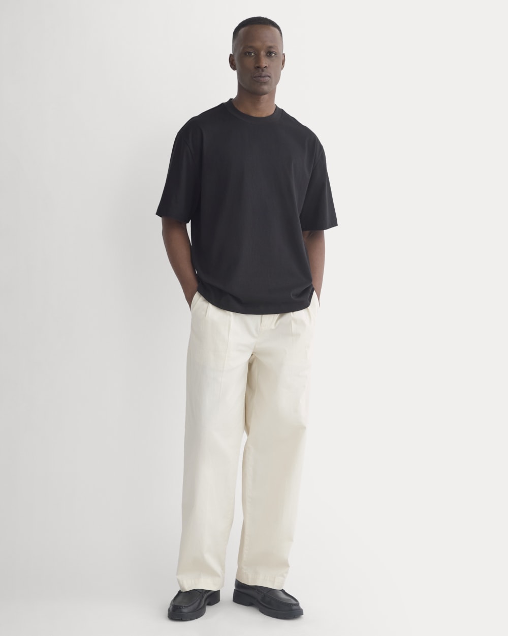 Archive Relaxed-Fit Cotton Crew | Black