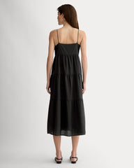 The Gauze Tiered Dress | Black