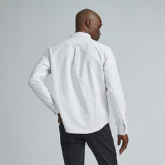 The Classic Oxford Shirt | Canvas / Mauve / Chocolate | Tall