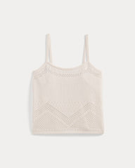 Lace-Knit Cami | Bone