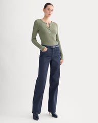 The Cozy Rib Henley | Kalamata