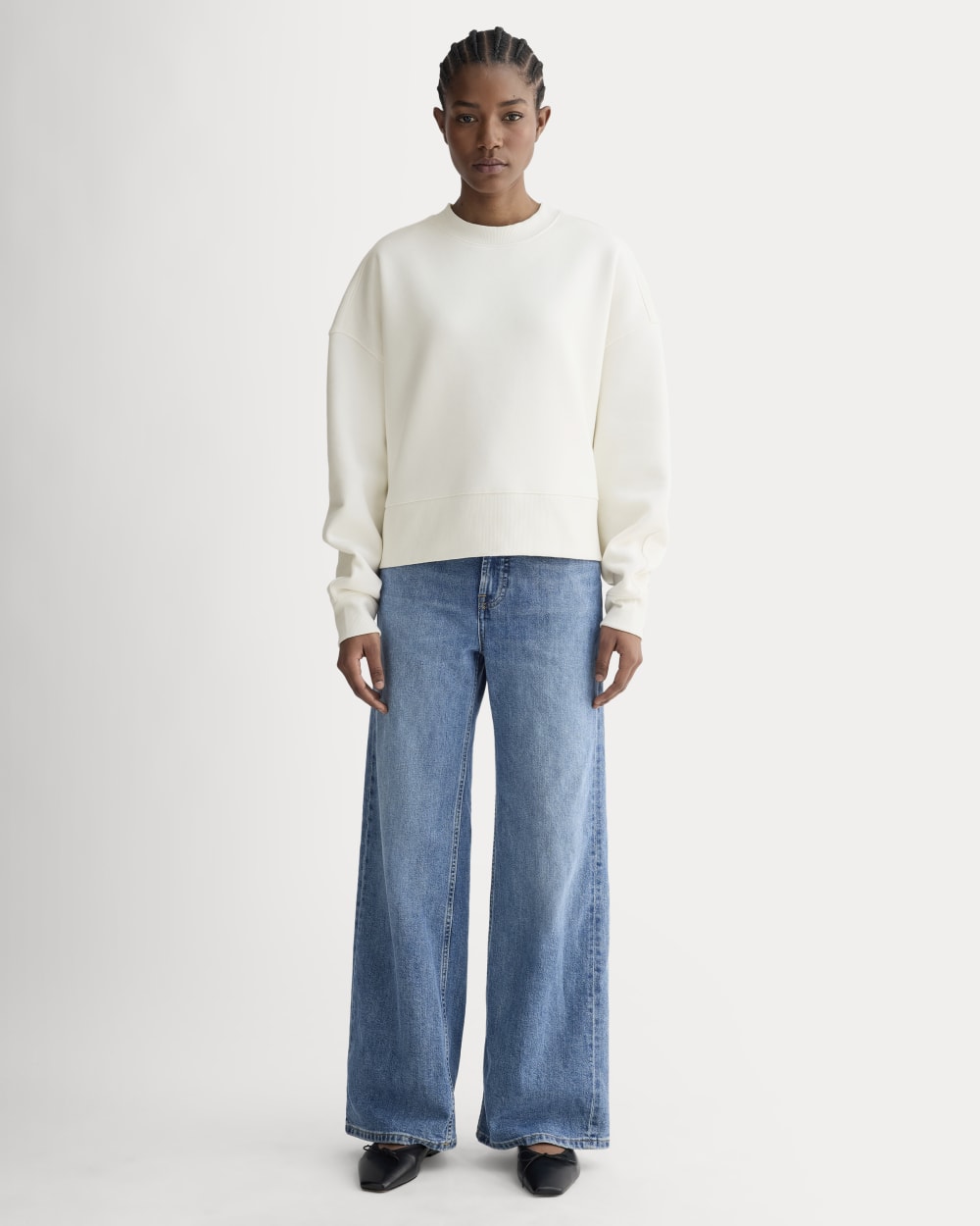 Luxe Fleece Sweatshirt | Bone