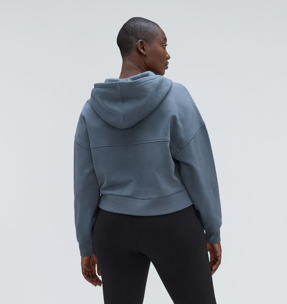 The Track Organic Cotton Hoodie | Faded Blue