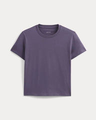 The Box-Cut Tee in Essential Cotton | Graystone | No Pocket
