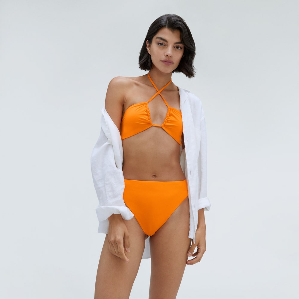 The High-Rise Cheeky Bikini Bottom | Turmeric