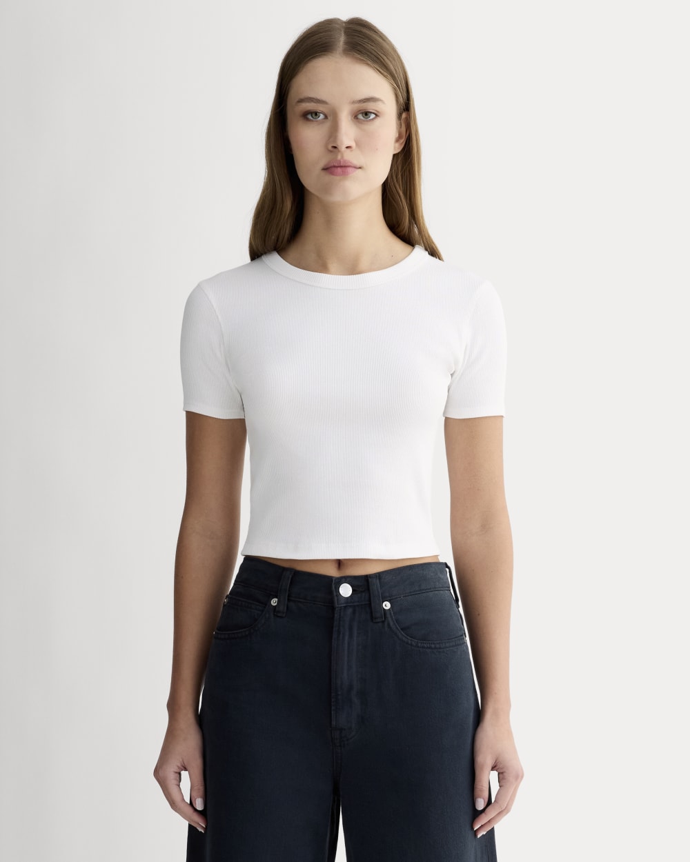The '90s Rib Tee | White