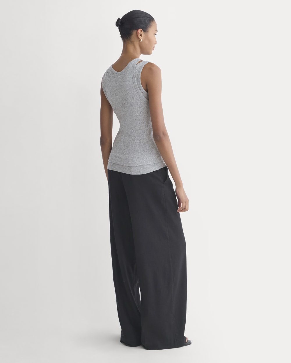 Tissue Layered Tank | Heathered Grey