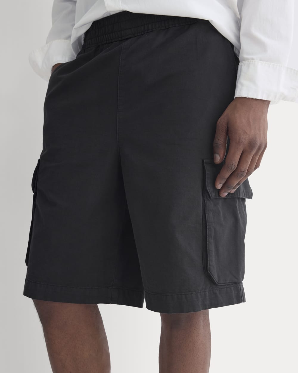 Pull-On Cargo Short | Black