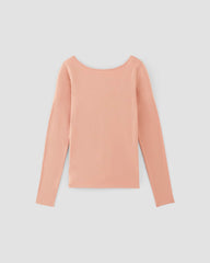 The Supima® Form Scoop-Back Tee | Blush Pink